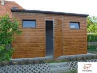 WOOD Z004 - záhradný domček z plechu v dekore dreva 3 x 5 m-3-SK
